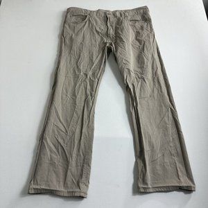 BOSS Hugo BOSS Tan Brown Flat‎ Front Chino Pants Mens Size 38x30 Straight Leg